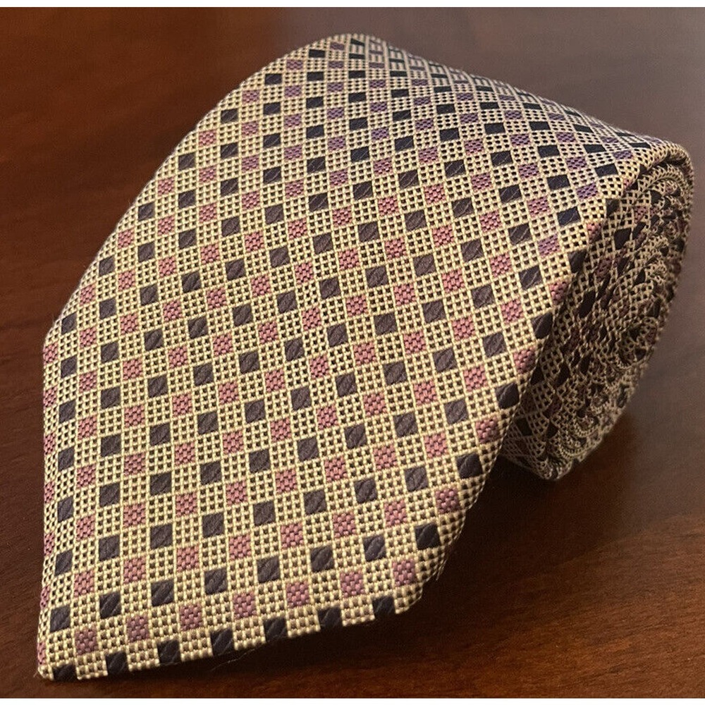 Hsm Men’s Neck Tie 100% Silk L58” W3 1/2